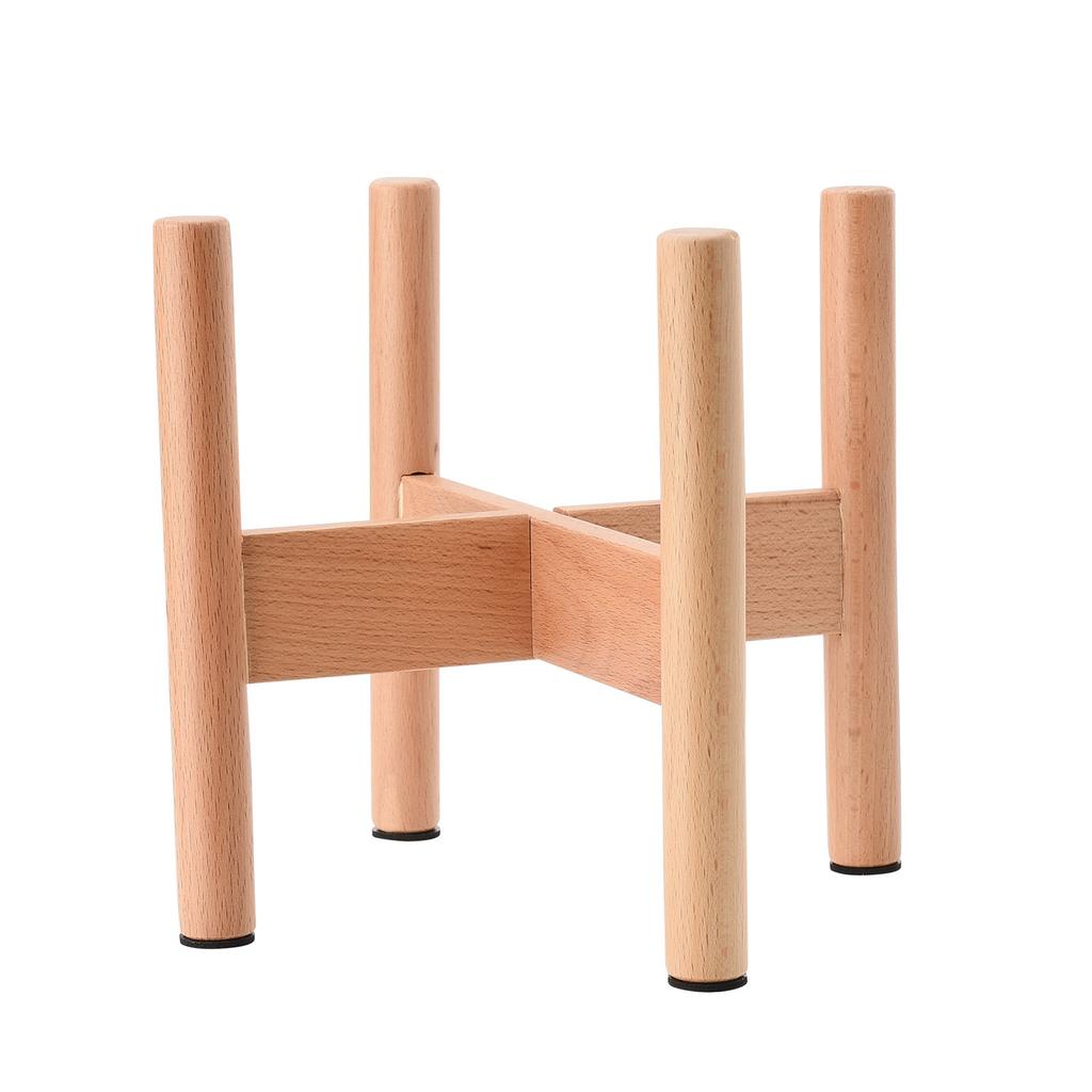 Plant Stand Wood 20cm Height 18cm Inner Diameter Floor Flower Pot Holder