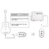 Mini Wireless Rechargeable Electric Guitar Bass Audio Transmitter Receiver 100M Effective Range