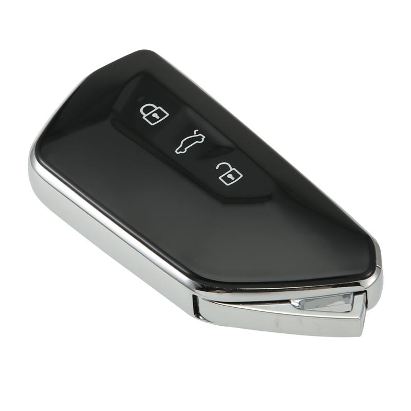 KDZA25 Remote Control Key Shell 3 Buttons Car Smart Key Card Case Casing For VW Golf 8