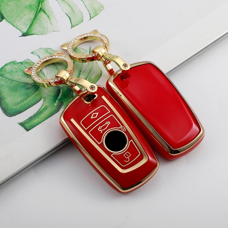 Для BMW чехол для ключей из ТПУ, чехол для ключей X1 X2 X3 X5 X6 F10 F20 F30 F15 F11 F25 525i 530i F48 E60 E87 M3 M4 G30 G20, аксессуары для ключей
