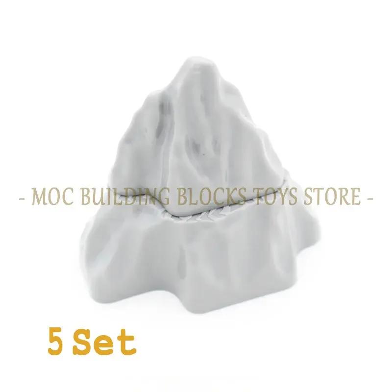 MOC Кирпич Скала Треугольная Скала Альпинарий Камень Стеновая Плита Барбакан Вал Гора Строительный Блок Сделай Сам Просветитель Совместимый с Игрушкой