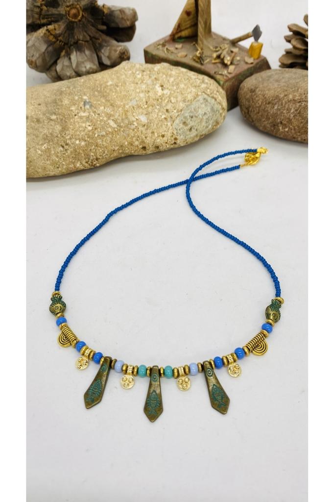 Подарок на день рождения, этническое подлинное хиппи, богемное модное ювелирное ожерелье ручной работы