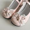 Модный дизайн Туфли Мэри Джейн Лолита с бантом-бабочкой для женщин Лаконичные туфли из кожи на толстом каблуке Женские уличные туфли-лодочки для платья