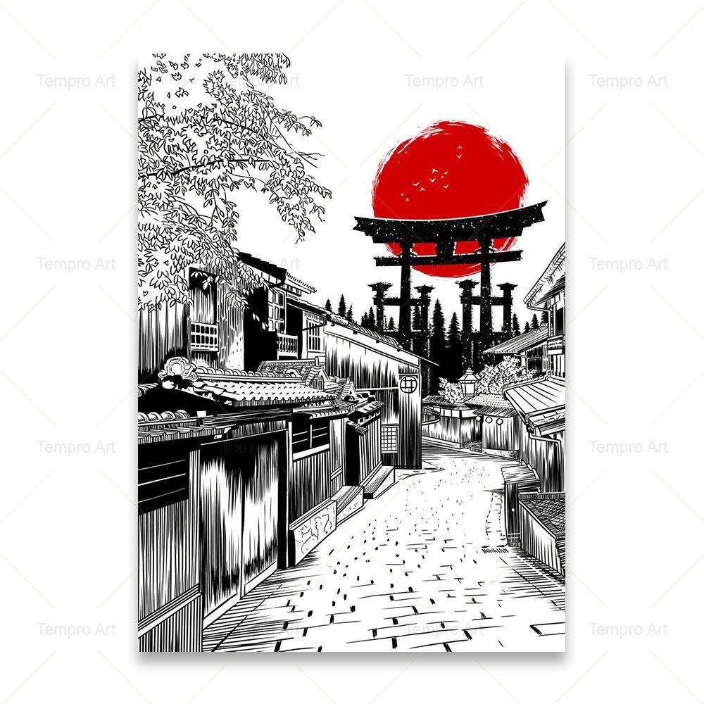 Японские чернила Бонса Бусидо картина маслом на холсте настенный художественный постер и принты гейша самурай картина для гостиной домашний декор