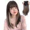 Brightlara Hairpiece, Partial Wig, Bangs Wig, Whorl, Semi-Long, Women's Wig, p211-GRF