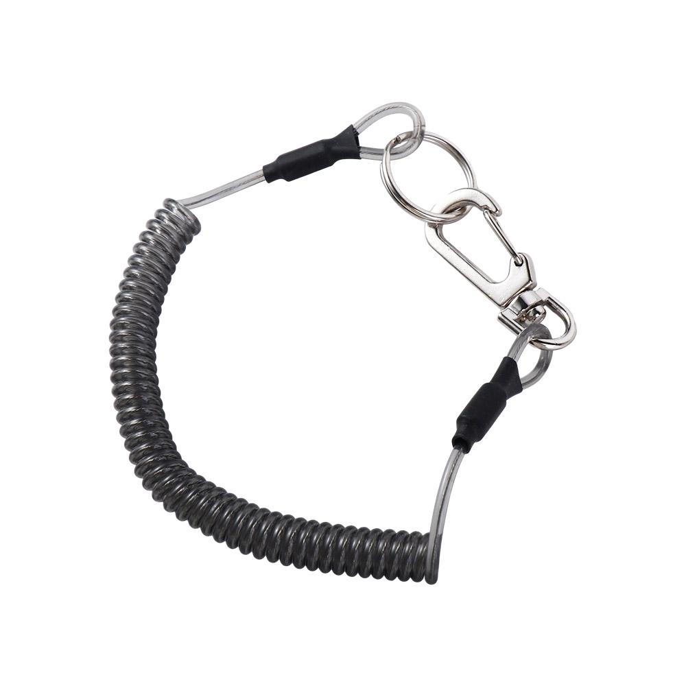 Safety Hauling Rope Safety Rope Spiral Coiled Lanyard Stretch Fishing Tools Spring Elastic Rope