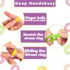 18 Pcs Fidget Sensory Rings Set – Stress Relief Anxiety Rings for Kids & Adults, Soft and Stretchy, Ideal for ADHD, Autism, Focus & Calming Therapy
