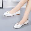 Fashion Ladies Pumps Low Heel Elegant Women's Shoes Moccasins Pointed Toe with Bow Luxury Brand Korean Style Casual Shoe Young Popular