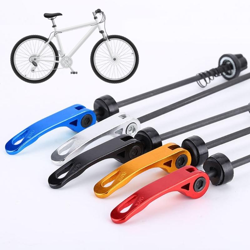 2 Pcs High-Strength Bicycles Wheel Axles Set Bike Quick Release Axles Skewers Lever Mountain Road Bike Wheel Hub Skewers