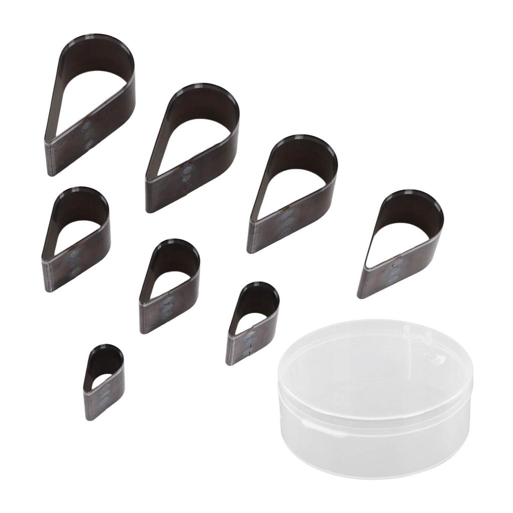 Набор штампов для резки кожи 8 шт. Капля ручные штампы для пробивки DIY инструменты для рукоделия легированная сталь