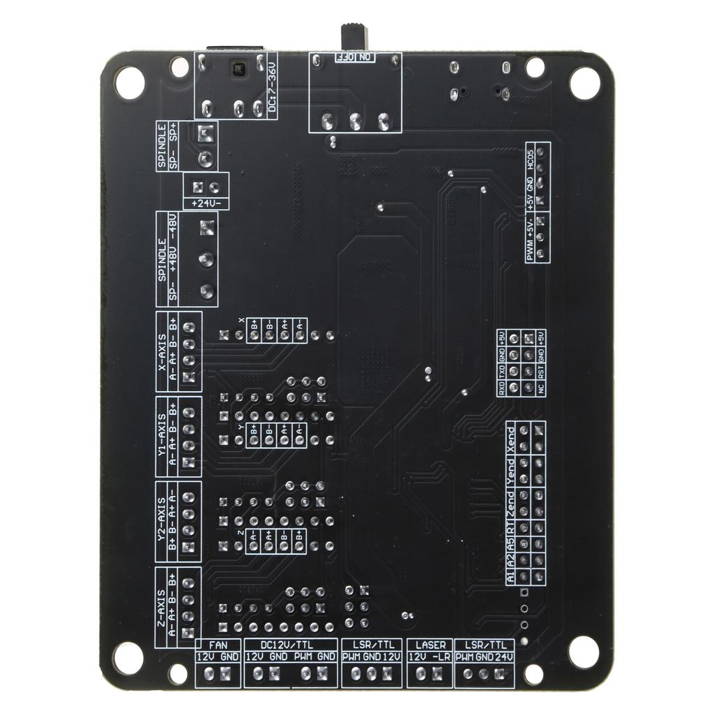 Контроллер GRBL Плата управления 3-осевой шаговый двигатель Поддержка автономной работы Двойная ось Y - USB плата драйвера для ЧПУ лазерного гравера