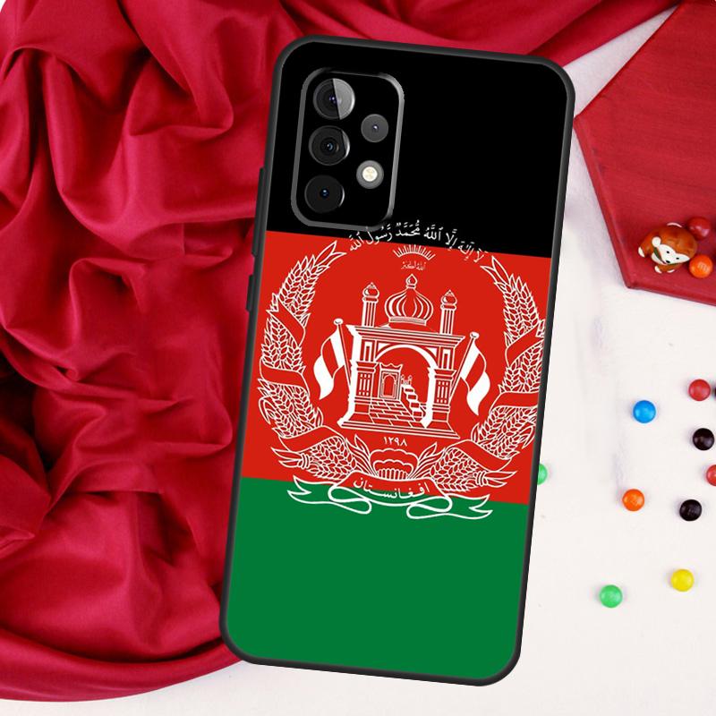 Афганский Афганистан Флаг Для Samsung Galaxy A26 A05 A06 A16 A54 A34 A14 A22 A32 A52 A55 A35 A15 A53 A13 A56 A36 Чехол