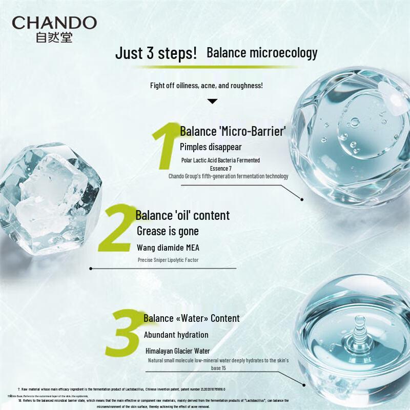 CHANDO Мужской освежающий лосьон Glacial для контроля жирности