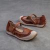 Johnature Ретро мягкая подошва мелкая натуральная кожа повседневные универсальные женские туфли на плоской подошве