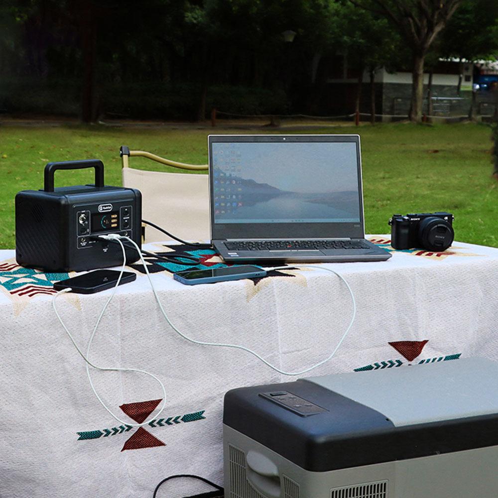 Flashfish T200 200W Portable Power Station, 153.6Wh LiFePO4 Battery, 400W Surge, Pure Sine Wave AC, 60W PD USB-C Fast Recharge