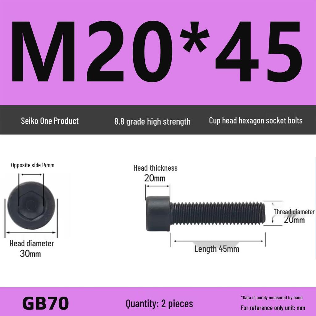 8.8 High-Strength Socket Head Cap Screw Bolt (M4-M16)