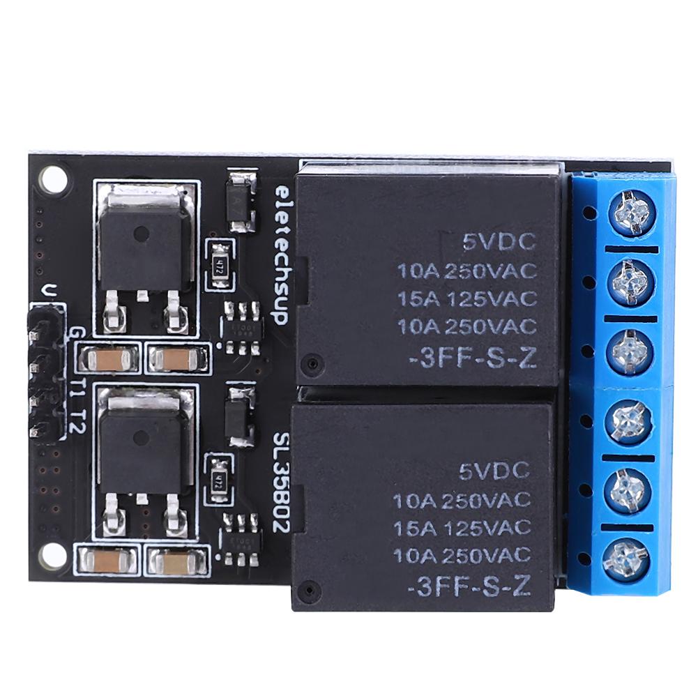 2 Channel Bistable Self Locking Trigger Board Button MCU Low Level Control Switch 12V
