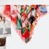 91 Oil painting large square scarf Hangzhou silk scarf Women's professional silk scarf Scarf Head scarf Travel shawl Simulation silk scarf