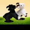 Plush Goat Toy Animal Short Fur Little Sheep Childrens Bedroom Decoration Gift