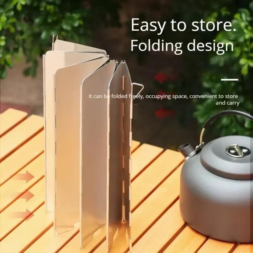 Windproof Burner Screen Guard 8/10 Plates Air Baffle Gas Stove Wind Shield  Cookware Supplies