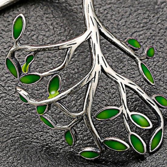 Унисекс Кольцо Открытие Регулируемое Медь Зеленые Ветви Листья Кольцо Ювелирные Аксессуары