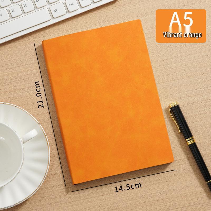 Personalized A5 Soft Leather Notebook Gift Set - Elegant Business Diary with Buckle