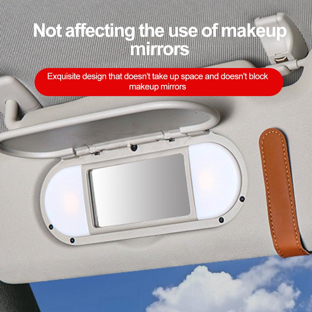 Многофункциональный автомобильный солнцезащитный козырек, магнитная вешалка для очков, кожаный зажим для хранения очков, держатель для билетов, аксессуары для интерьера