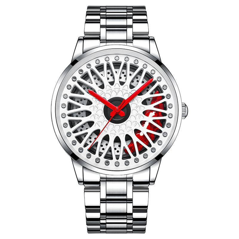 Мужские часы SVJ, оригинальный суппорт с трехмерным полым дизайном, модифицированная ступица автомобильного колеса, мужские часы