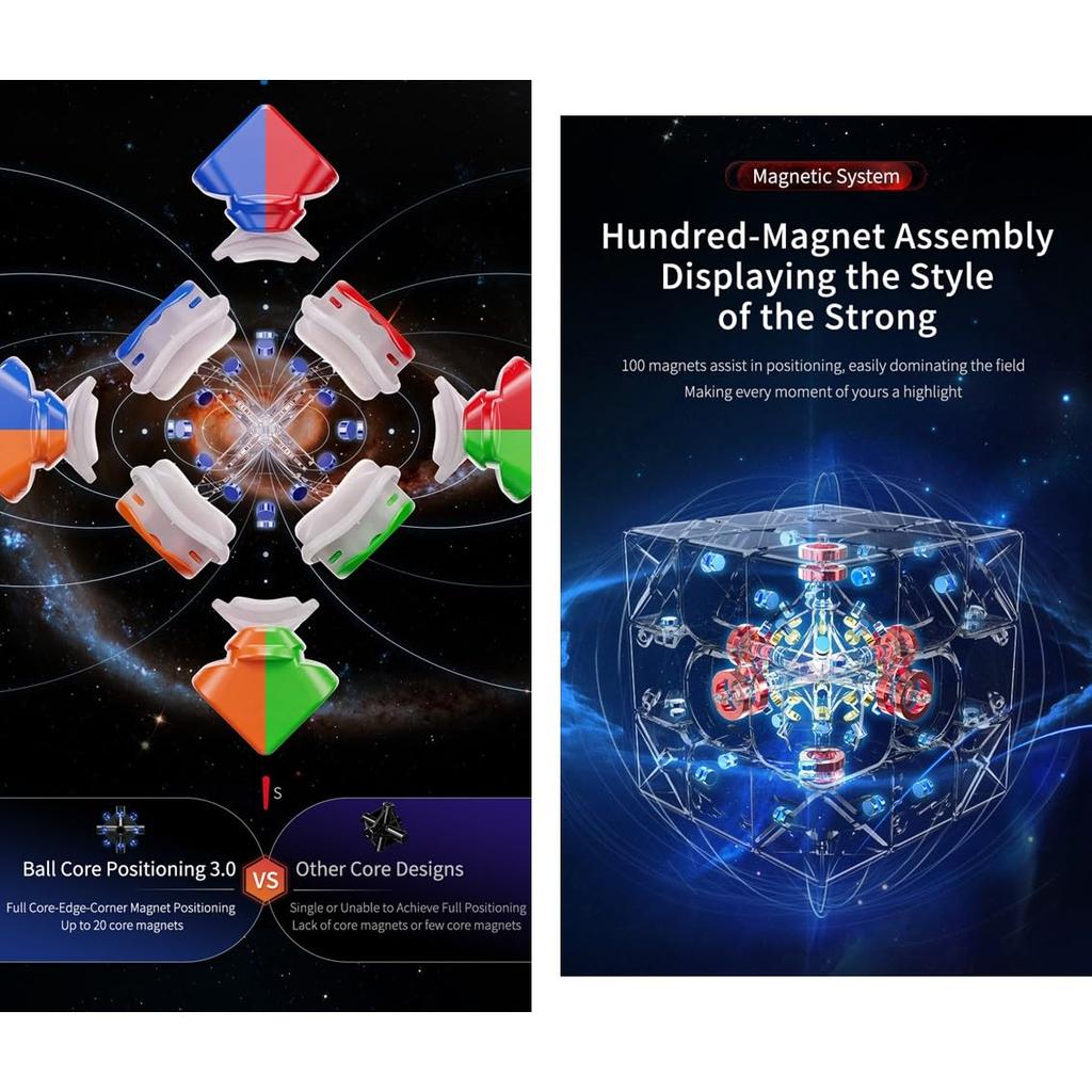 Moyu WeiLong WRM V10 Series [Japanese Cube Strategy Guide & Pouch IncludedAuthentic] Cube for Competitions (Magnetic UV Coated Version)