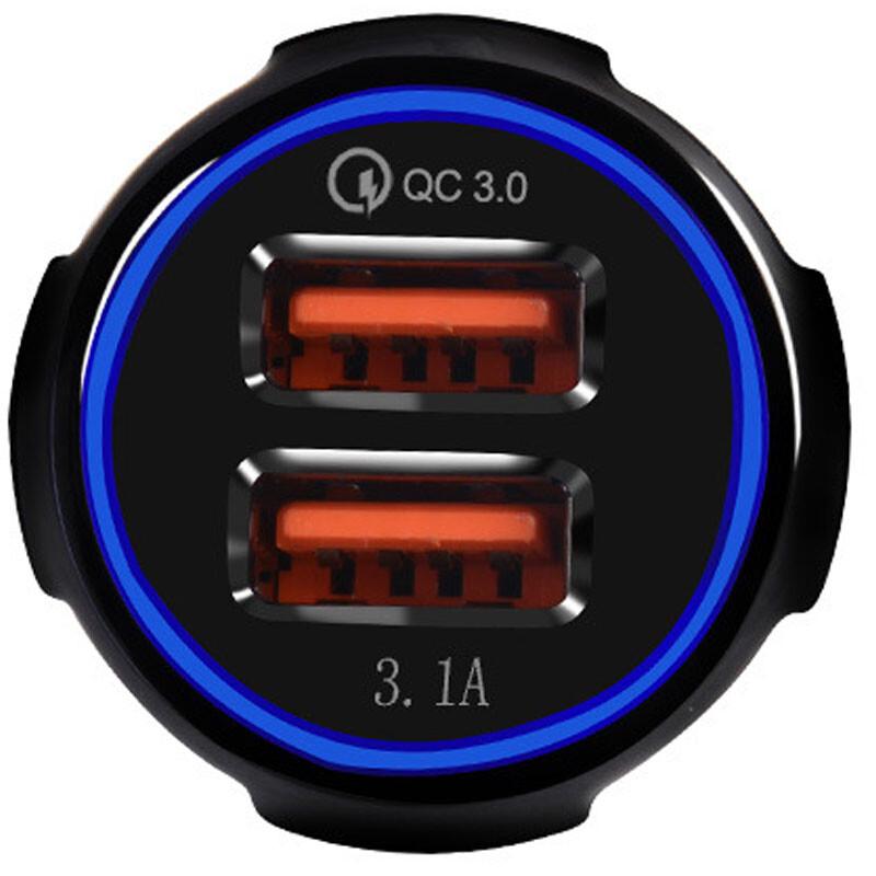Двойное USB-автомобильное зарядное устройство DGALEN QC3.0
