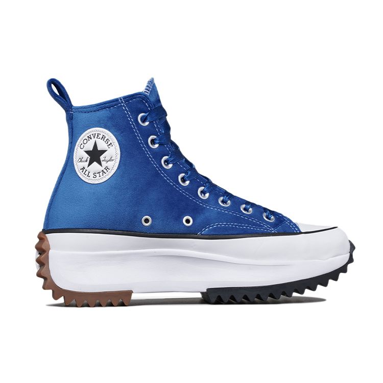 Converse Run Star Hike Модные Универсальные Высокие Кеды из Канваса Унисекс Кеды Синие 172504C