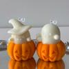 1/2pcs Ghost & Pumpkin Scented Candle Adorable Soy Wax Candles Idea Gifts for Holiday Halloween Home Party Atmosphere Decorative