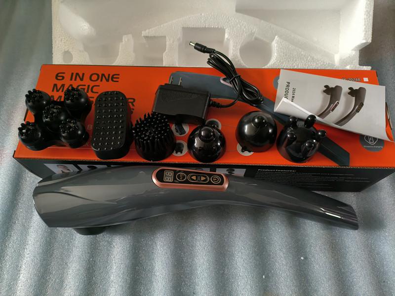 Беспроводной ручной электрический массажер «Дельфин»: Вибромассажер для шеи и шейного отдела позвоночника