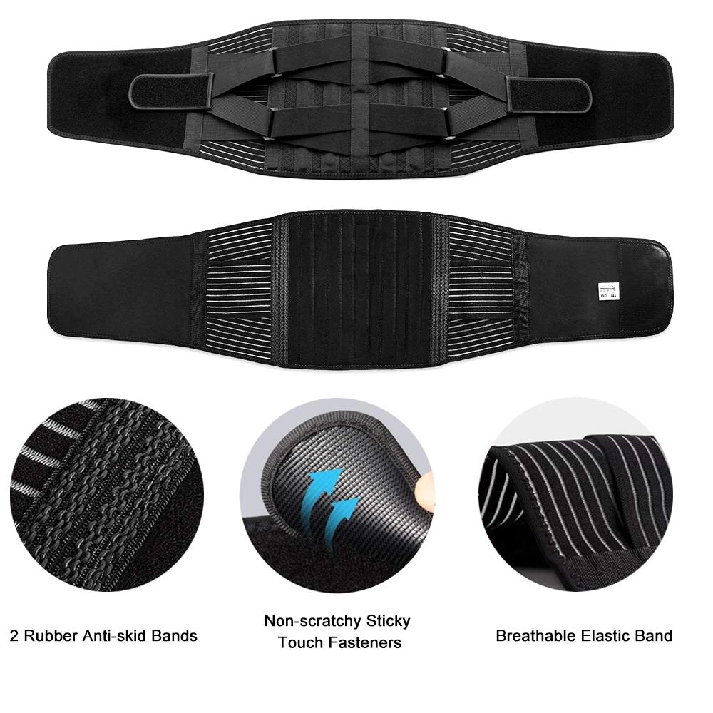 1pcs Breathable Anti-Skid Lumbar Support Belt Lower Back Brace Men/Women Workwear Comfortable Back Support for Office Workers