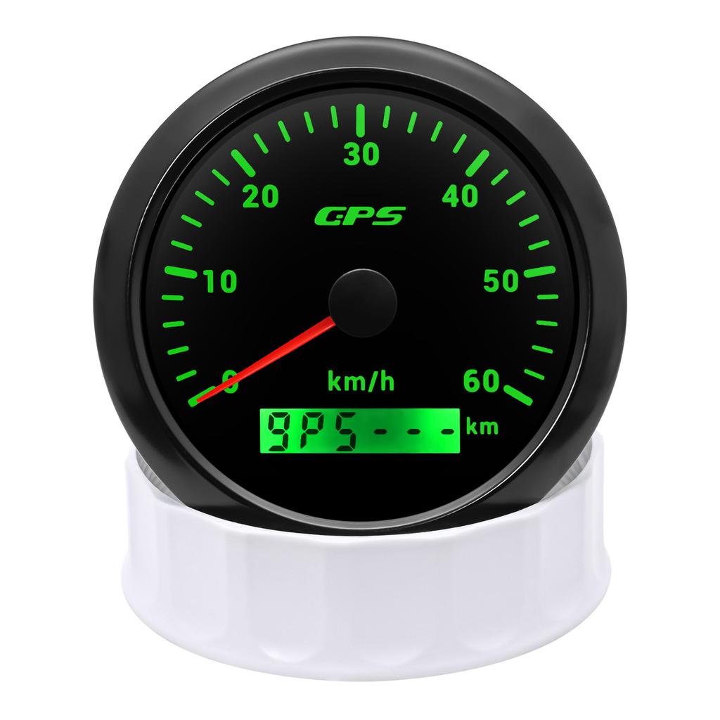 30/60/80/120/200 км/ч 7 цветов подсветки 85 мм GPS спидометр с GPS антенной мотоцикл лодка автомобиль грузовик измеритель скорости