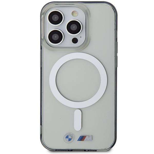 Etui do iPhone 14 Pro BMW MagSafe Srebrne Przezroczyste