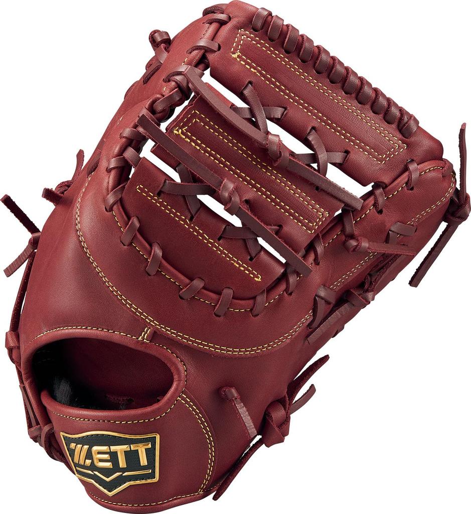 ZETT Soft Steer First Base Mitt for Bordeaux Brown BRFB35513F Left-Handed Throwers, (4000),