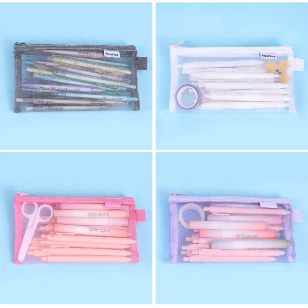 Large Capacity Stationery Bag Transparent Pencil Case Creative Pen Bag  Lipstick