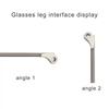 1 Pair Metal Universal Anti-Slip Spectacle Frame Eyewear Accessories Glasses Arm Replacement Leg