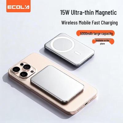 Ecola C18 Магнитный 15 Вт Беспроводная Быстрая Зарядка 5000 мАч Power Bank