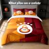 Galatasaray FC Design Bed Bedding Set 1 Duvet Cover + 2 Pillowcases Soft Breathable Household Bed Linens