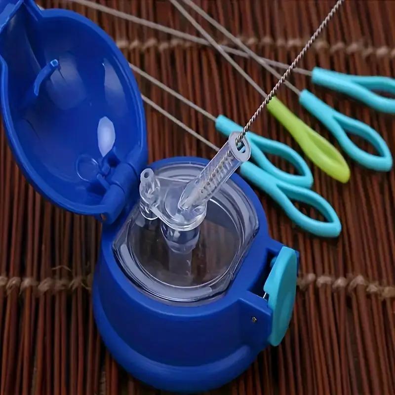 1/5/10Pcs Stainless Soft Hair Suction Glass Tube Cleaner Brushes Tools Fish Tank Straw Bottle Cleaning Brush