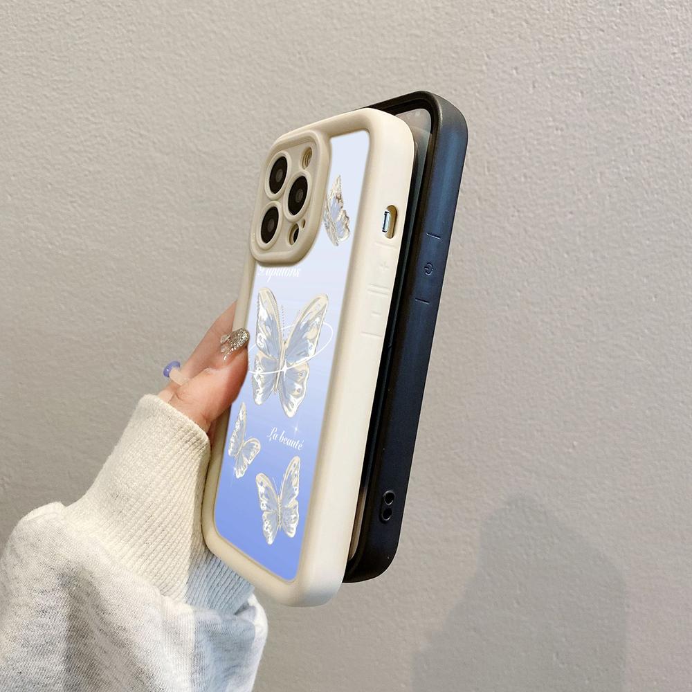 Мягкий чехол для телефона Angel Eye для Samsung A13 A23 A53 A14 A24 A34 A54 A15 A25 A35 A55 S20 S23 FE S24 Ultra Ae67 Бабочка цветок милый мультяшный арт-дизайн
