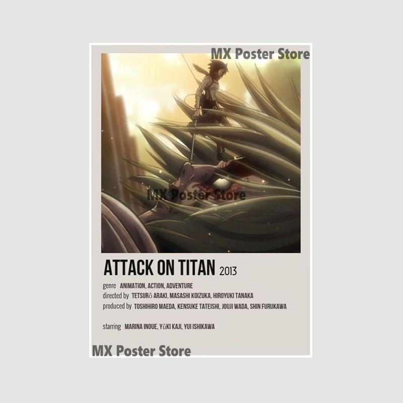 Убийца Демонов, белый бумажный плакат, классический японский аниме-сериал, художественная мультяшная живопись, наклейка для домашнего бара, художественная настенная декоративная фреска