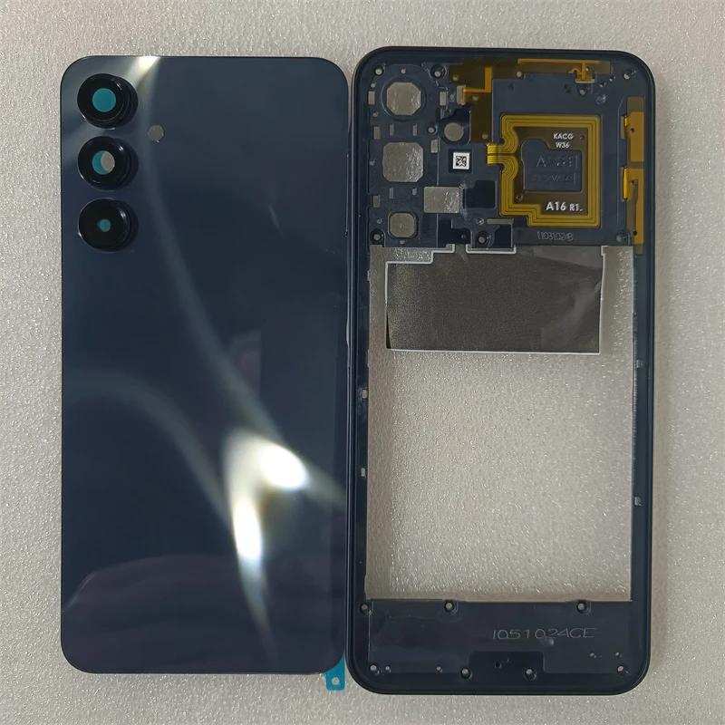 Для Samsung Galaxy 16 5G 166 Корпус Телефона Средняя Рамка Задняя Крышка Аккумулятора Чехол Панель Крышка Задняя Камера Линза Ремонтные Части
