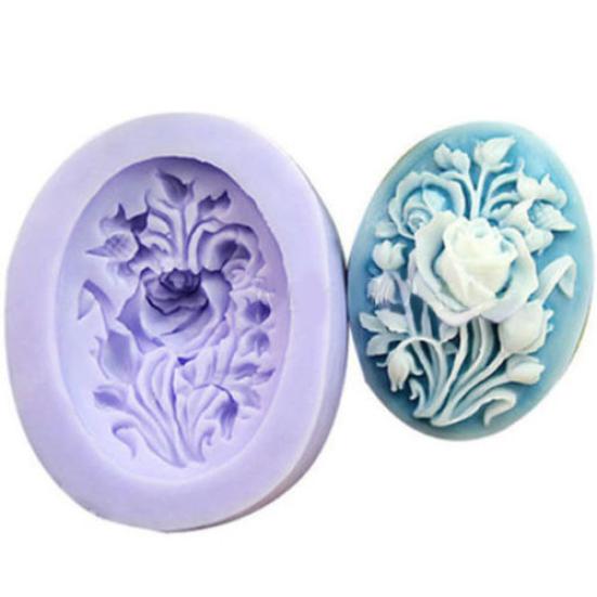 Силиконовая форма для помадки с цветком розы, форма для украшения торта, шоколадная форма для выпечки, инструмент