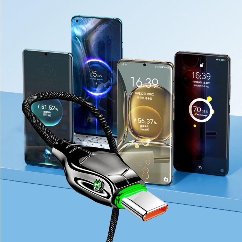 Плетеный USB-кабель Type A - Type C 7A USB C кабель для быстрой зарядки для Samsung/HUAWEI