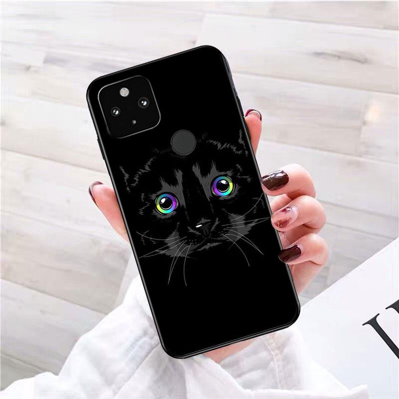 Чехол для телефона с черным кошачьим взглядом для Google Pixel 7 Pro 7 6A 6 Pro 5A 4A 3A Pixel 4 XL Pixel 5 6 4 3 XL 3A XL 2 XL