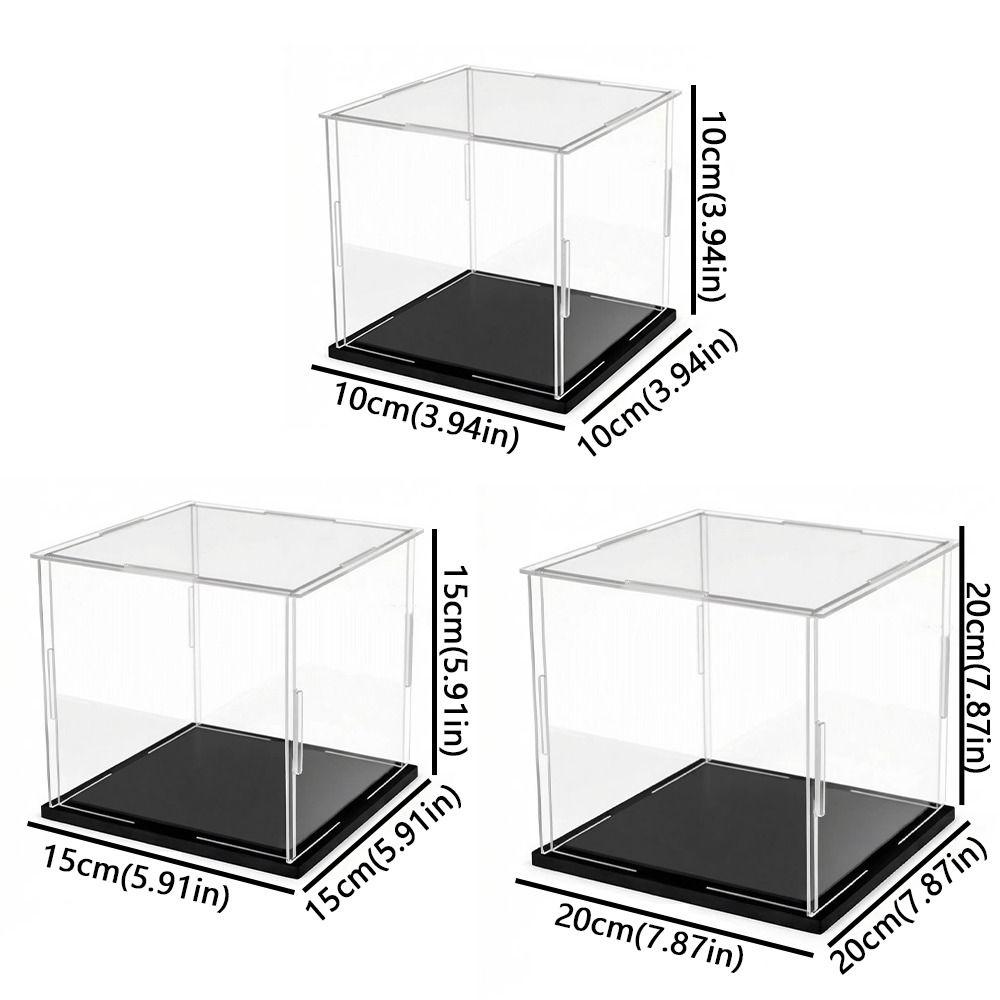 High Clarity Dust-proof Display Box Assemble Anti-Scratch Clear Display Case Sturdy Pressure Resistant