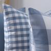 Синие наволочки в клетку для дома, декоративные наволочки для дивана 45x45 см 1 шт.